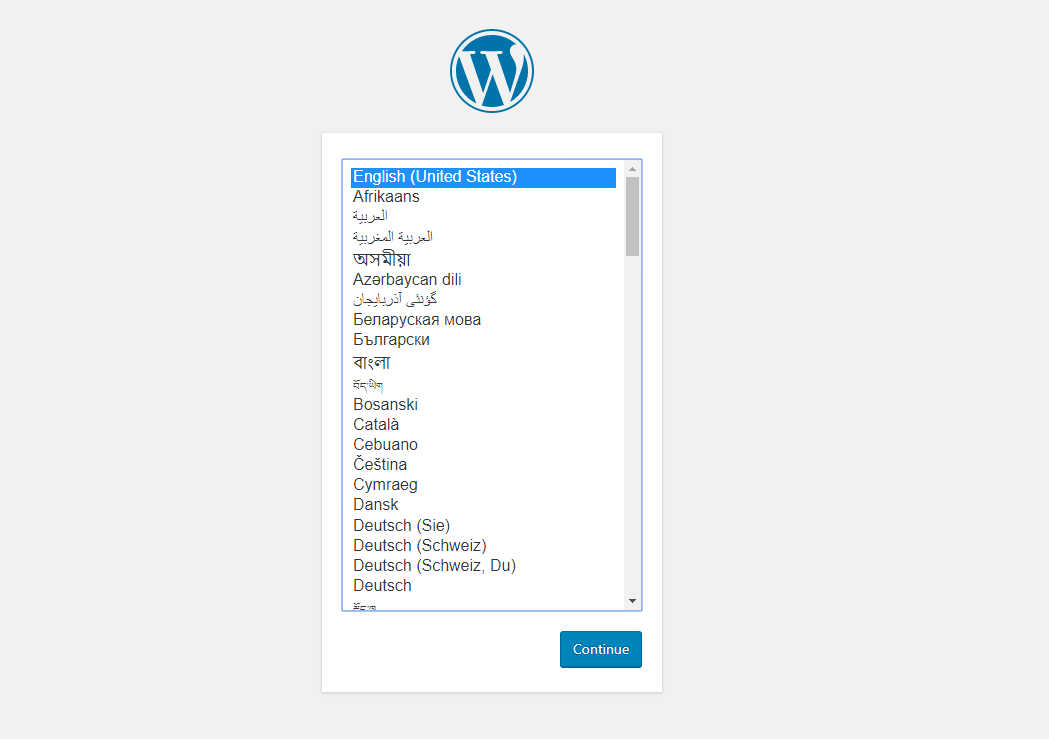 install wordpress