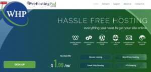 WebHostingPad Unlimited hosting $1.99, free domain, VPS included cPanel