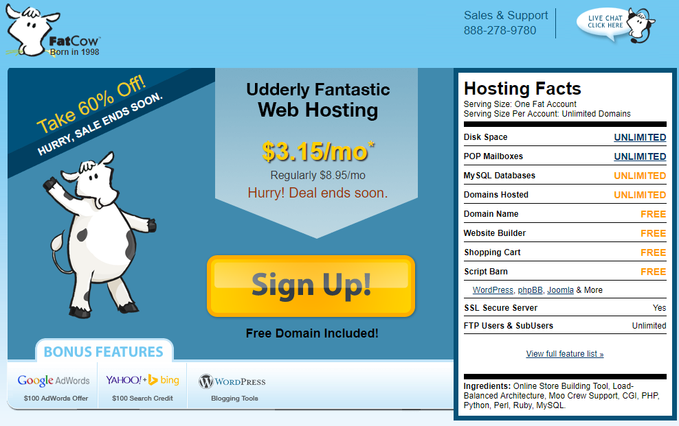 Fatcow Coupon Codes Mar 2020 60 Off Hosting And Free Domain Name Images, Photos, Reviews