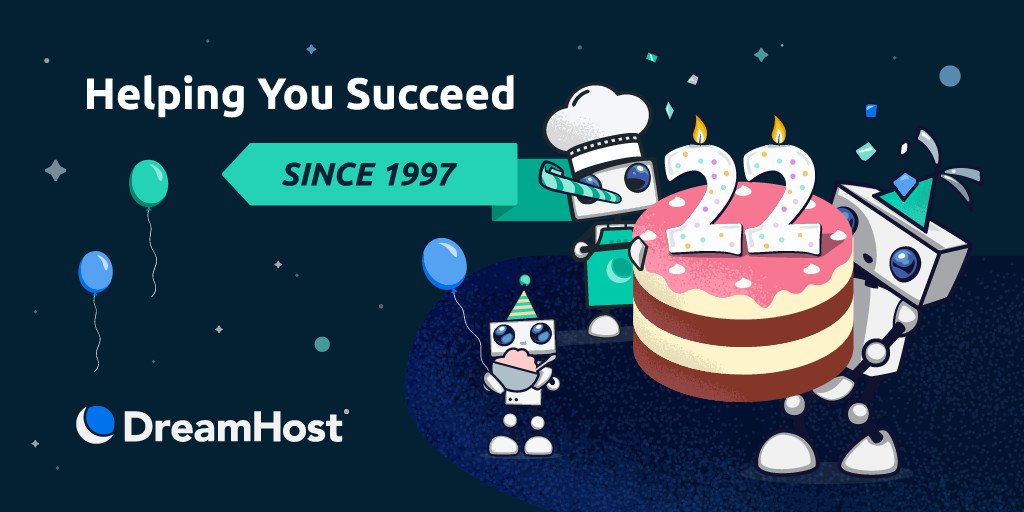 DreamHost 22nd birthday discount