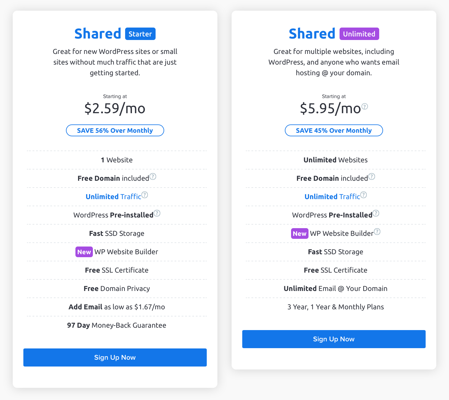 dreamhost hosting package