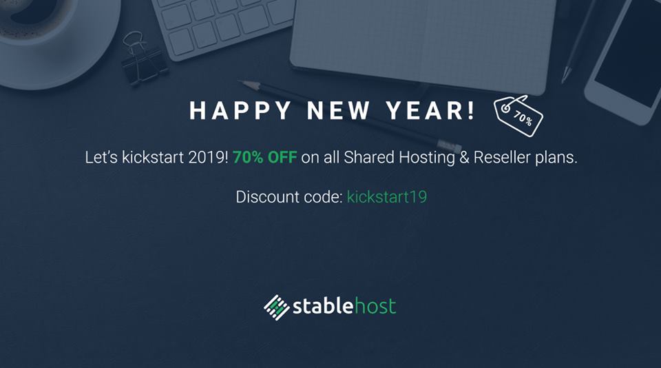 Stablehost New Year Coupon 70 Off On All Shared And Reseller Images, Photos, Reviews