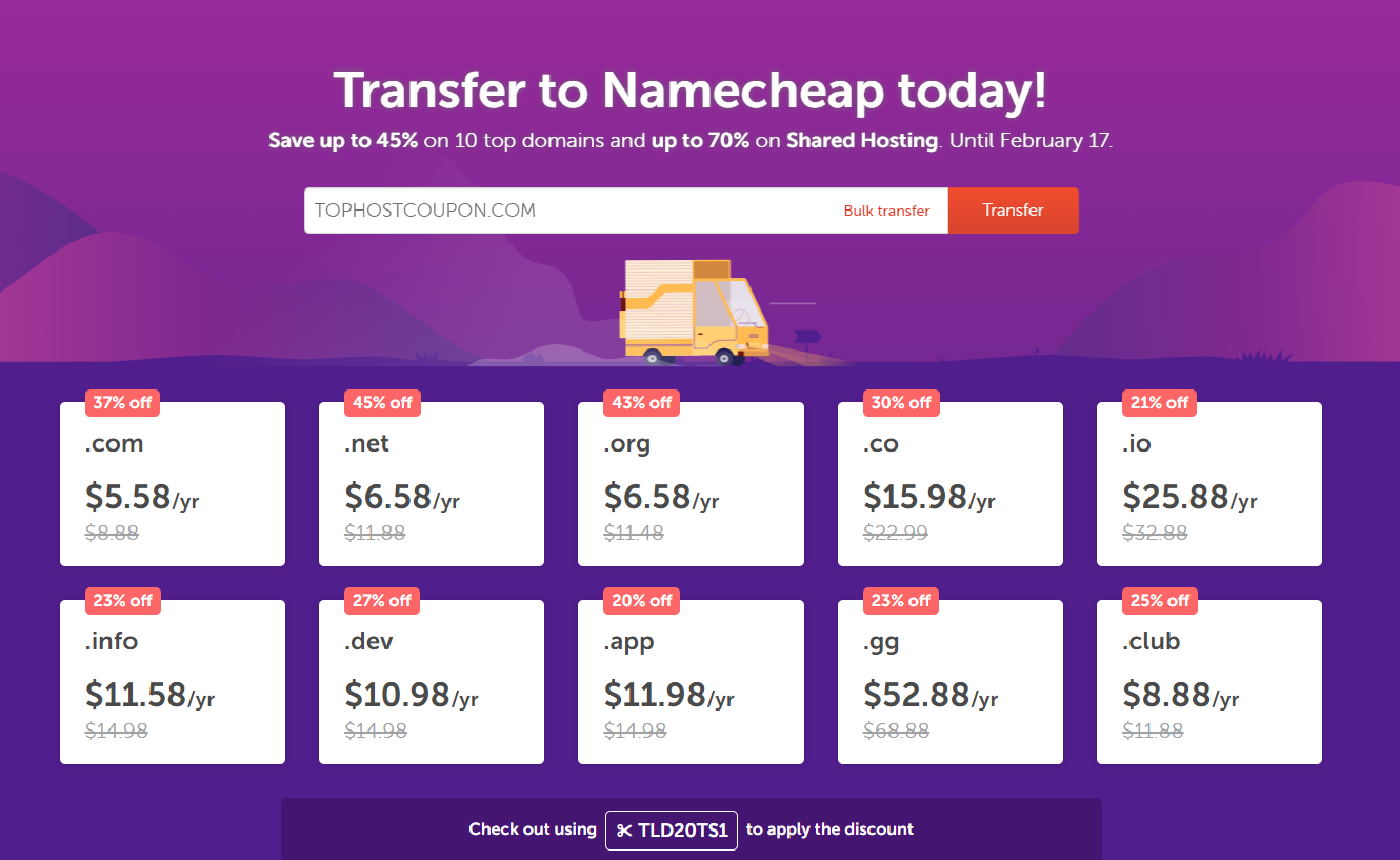 Namecheap Transfer Domain Coupon For Com Just Only 5 58 Year Images, Photos, Reviews