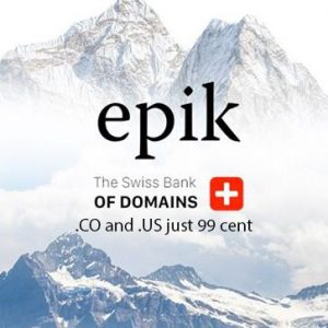 epik domain 99 cent