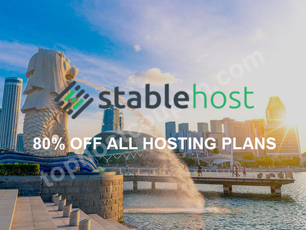 80% off stablehost singapore coupon