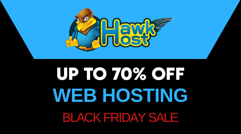 HawkHost Black Friday 70% off coupon