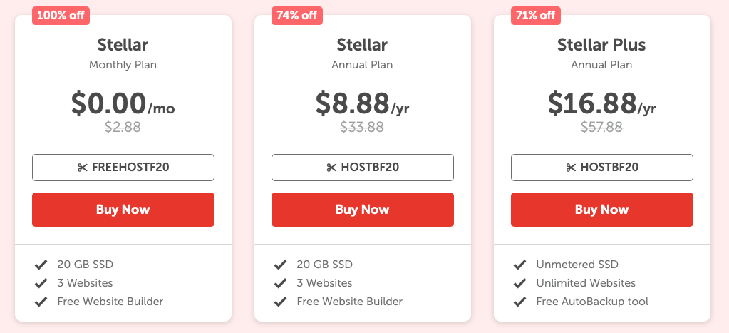 Namecheap Black Friday hosting coupon 2020