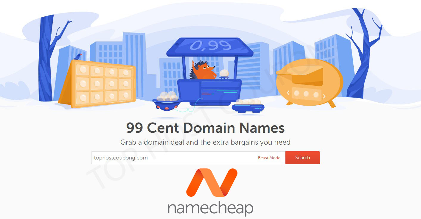 Namecheap 99 cents domain coupon