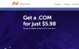 NameCheap .COM domain coupon