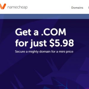 NameCheap .COM domain coupon