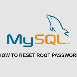 Reset root password mysql