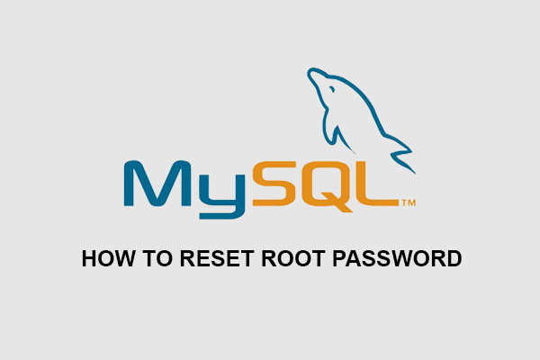 Reset root password mysql