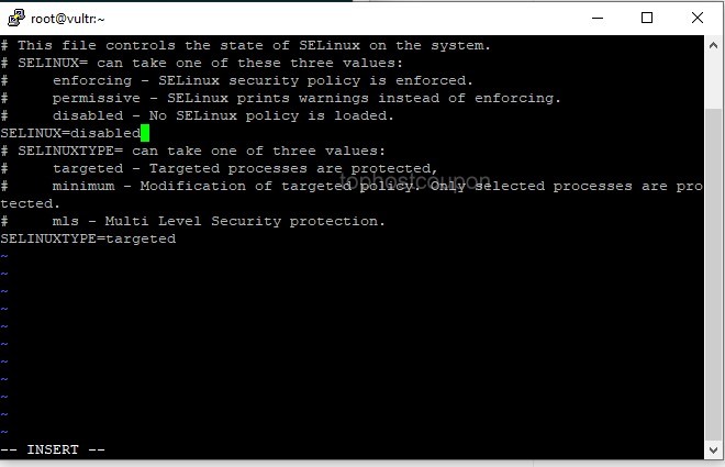 SELinux disabled