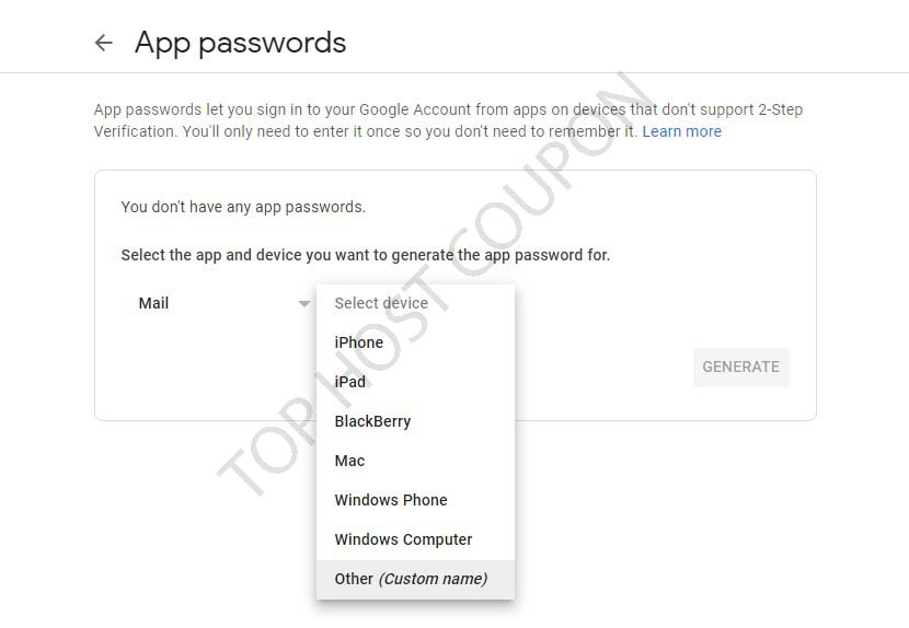 Create App Password 2