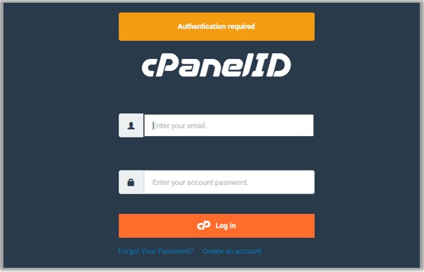 cPanel login