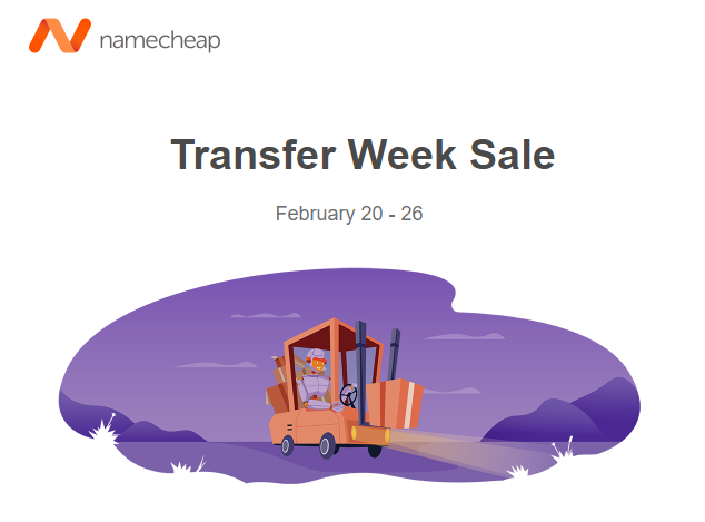 Namecheap transfer week sale