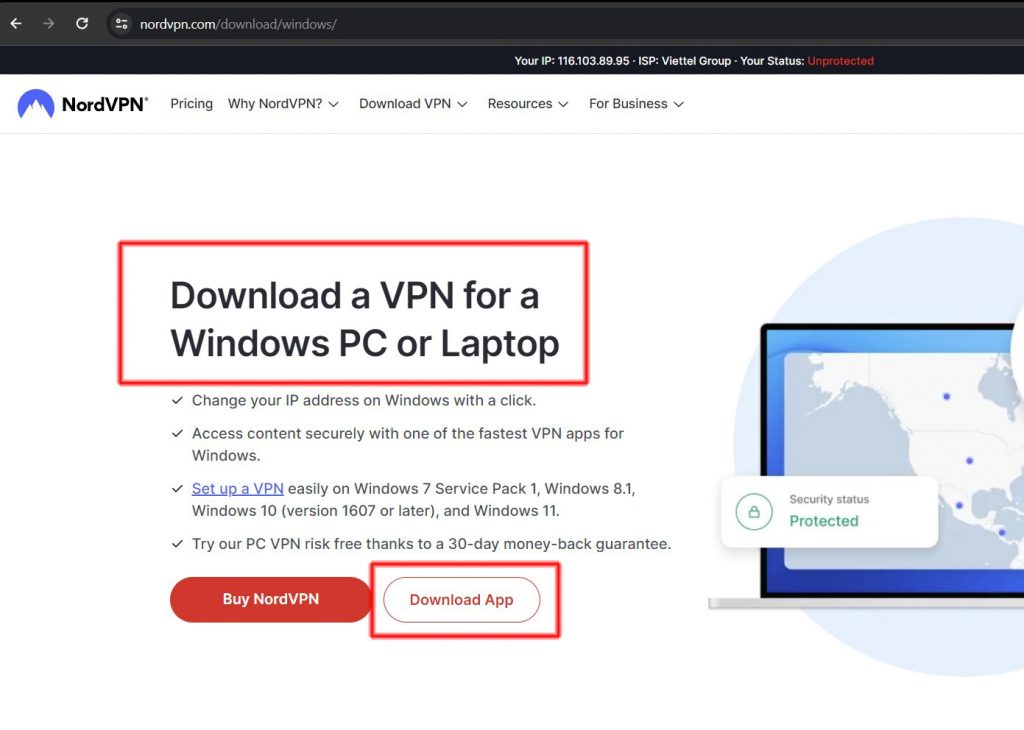 Download NordVPN for Windows