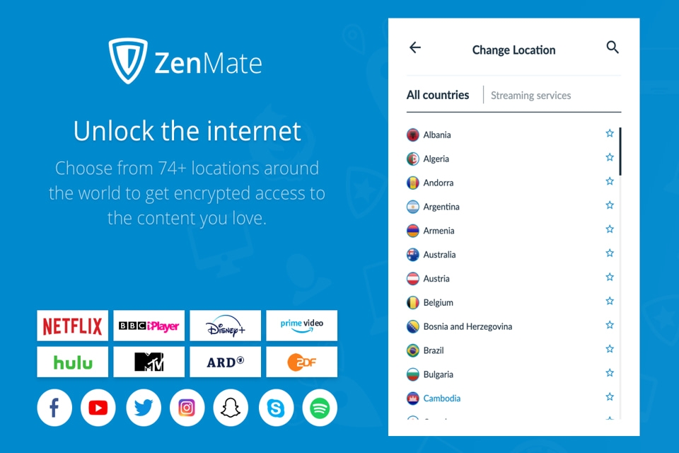 ZenMate VPN Unlock Internet