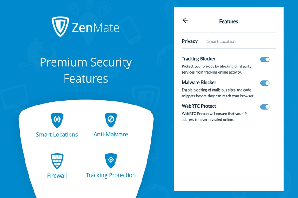 ZenMate VPN Premium Sercurity